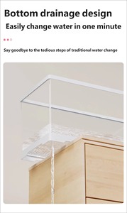 ตู้ปลาตั้งโต๊ะออลอินวันคุณภาพสูง พร้อมระบบกรองและเติมออกซิเจน ตู้ปลาพลาสติกขนาดเล็กแบบรวมทุกอย่างในหนึ่งเดียว สำหรับเลี้ยงปลาทอง - Product Image 6