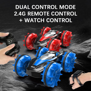 Véhicule tout-terrain à quatre roues motrices voiture RC <span class=keywords><strong>transformable</strong></span> amphibie Double face conduite lumière roulante voiture cascadeuse jouets pour enfants - Product Image 2
