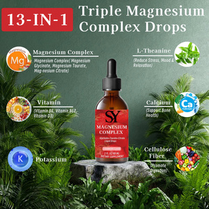 Premium personalizzato triplo magnesio complesso gocce glicinato tauro citrato con <span class=keywords><strong>L</strong></span> teanina vitamina D3 B6 B12 calcio potassio - Product Image 2