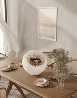 Table d'appoint pliante en papier kraft, design moderne, support de bureau pliable en papier nid d'abeille, organisateur hémisphérique