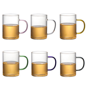 Thủy tinh BoroSilicate cao drinkware trong suốt xử lý cup với Shaped công suất nhỏ cho uống hàng ngày - Product Image 1