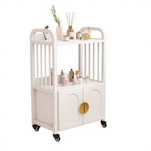 Rolling Salon Trolley Cart Mobile <b>Tool</b> <b>Storage</b> Rack Hair & Nail Salon <b>Cabinet</b> Furniture - Product Image 1