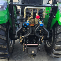 Pabrik langsung 60hp 4wd roda pertanian Traktor pertanian dengan Front End Loader Backhoe penggali sekop Mini Traktor digunakan