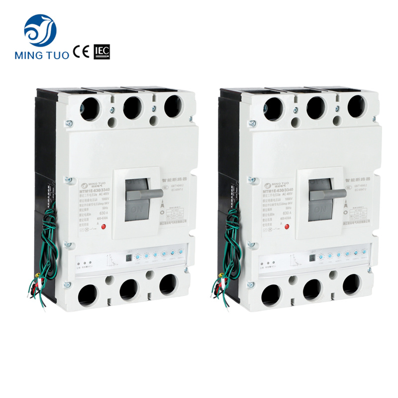 Электронный выключатель низкого напряжения MCCB 630A 400V Регулируемый формованный корпус для безопасности двигателя