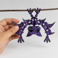 Jouet anti-stress articulé en 3D avec articulations flexibles, parfait pour la décoration gothique, idéal pour les cadeaux de récompense et les cadeaux d'entreprise