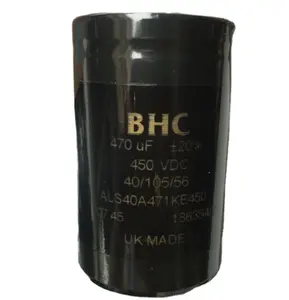 Aluminium Elektrolytische Condensatoren Bhc Als40a Serie 470Uf 450V Elektrolytische Condensatoren Voor Galmachines In Het Verenigd Koninkrijk 50*80Mm
