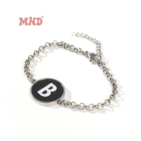 Bracelet intelligent NFC noir et argenté avec puce NFC, versets bibliques quotidiens