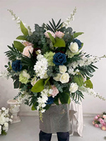 Vente chaude 2027, boule de feuilles vertes artificielles de haute qualité, 80 cm, boule de fleurs pour la décoration de mariage