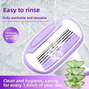 Maquinilla de Afeitar Ufree para Mujer, Uso en Seco/Húmedo, Lavable, Diseñada para el Afeitado Íntimo - Product Image 4