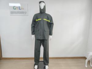 핫세일 두꺼운 전신 방수 성인용 강한 비 하이킹 사이클링 니트 레인코트 - Product Image 2