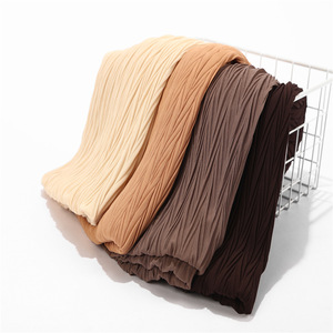 Inner Hijab Under <strong>Scarf</strong> Long Dubai Pleated Chiffon Hijabs Scarfs 2020 <strong>Scarves</strong> Muslim - Product Image 3