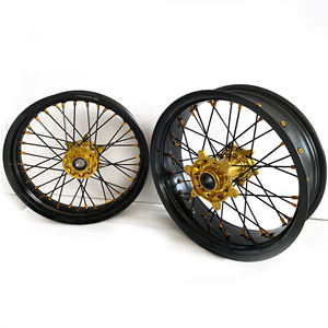 Jantes GLM de haute qualité pour <span class=keywords><strong>moto</strong></span> tout-terrain, ensembles de roues Supermoto de 17 pouces pour TM EN/SMR 2006-2025 - Product Image 1