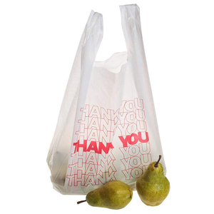 Bolsa de Compras de Plástico Biodegradable con Asa para Camisetas, Personalizada con Impresión, para Supermercados - Product Image 3