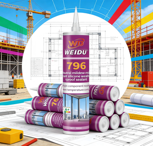 Scellant silicone neutre anti-moisissure monocomposant WeiDu796, résistant aux intempéries, pour la construction, les portes, les fenêtres, l'emballage - Product Image 6