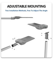 Lampadaire LED à détecteur de mouvement 200W IP65 en aluminium moulé sous pression pour l'éclairage résidentiel, les quartiers, les jardins et les routes