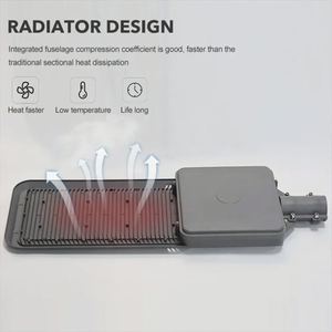 Lampadaire solaire LED extérieur IP65, design tout-en-un avec panneau et batterie intégrés - Product Image 5