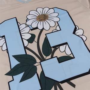 Camiseta DiotSr para Hombre, Marca 13, Cuello Redondo, Manga Corta, Corte Holgado, Estampado, Transpirable, Poliéster, Estilo Urbano - Product Image 4