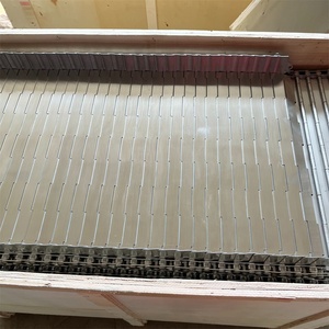 Có Thể Điều Chỉnh Mới Cấp Thực Phẩm SS304 Thép Không Gỉ Chuỗi Tấm Dây Lưới Băng Tải Vành Đai Slat Băng Tải Đường Hầm Lò Kim Loại Tấm Liên Kết - Product Image 1