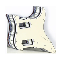 Plaques de guitare ST 4 plis effet écaille de tortue, pickguard HH pour guitare électrique ST, pièces de rechange