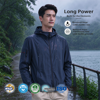 Veste coupe-vent imperméable pour homme sur mesure OEM, respirante, pour la randonnée en plein air, avec capuche