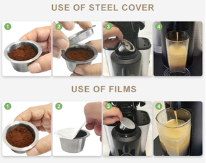 Capsules de café réutilisables, ligne <span class=keywords><strong>Vertuo</strong></span>, en acier inoxydable 304, nouveauté - Product Image 5