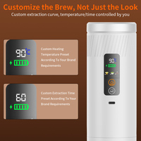 Machine à expresso portable 20 bars, modèle 2026, électrique USB, compatible capsules et café moulu, en acier inoxydable, pour voyage et camping