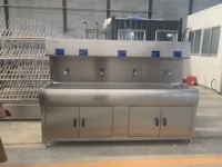 Évier de lavage des mains de restaurant-Évier de lavage multi-stations en acier inoxydable 304 certifié NSF
