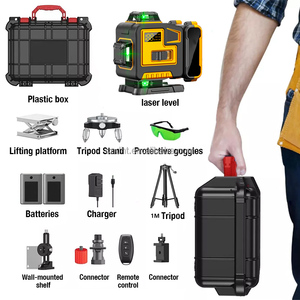 <span class=keywords><strong>Nivel</strong></span> Láser Inteligente Industrial de 16 Líneas 4D con Líneas Cruzadas Verdes, Autonivelante de 360°, Rotación 4x360, Batería 18650 de 12V - Product Image 2