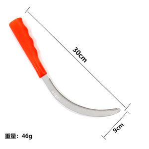 Agricultural Serrated Sickle Stainless Steel Plastic Handle For Harvesting Crops And Leeks Industrial Grade Bright Uncoated - Product Image 2