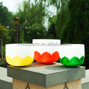 Ensemble de <span class=keywords><strong>7</strong></span> bols chantants Chakra <span class=keywords><strong>Lotus</strong></span> 6 "-12" Note CDEFGAB en cristal de Quartz givré 432Hz avec étui gratuit - Product Image 4