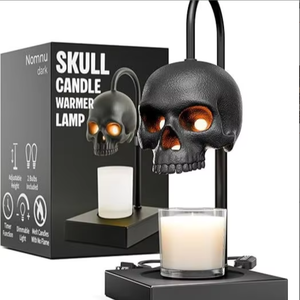 <span class=keywords><strong>Lampe</strong></span> <span class=keywords><strong>de</strong></span> table moderne à intensité variable, brûleur <span class=keywords><strong>de</strong></span> cire électrique en forme <span class=keywords><strong>de</strong></span> crâne <span class=keywords><strong>de</strong></span> squelette effrayant, chauffe-bougie pour chambre et <span class=keywords><strong>salon</strong></span> - Product Image 5
