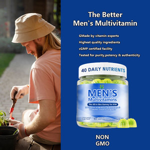 MOQ más bajo All-In-One Gummy Men's Multivitamins Gummies Mejora la función muscular Limón Naranja Sabor mixto con Omega-3 - Product Image 5