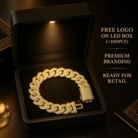 Chaîne cubaine 14 mm micro-pavée de zircons cubiques sertis clos, bijoux hip-hop glacés unisexe, directement de l'usine, style Miami Cuban Link