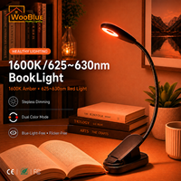 Rouge ambre double sur Smart led veilleuse charge lampe de lecture lampe de chevet interrupteur contrôle livre lampe