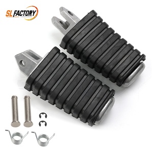 ยามาฮ่า VJ700 XJ700S XV700 <span class=keywords><strong>XV750</strong></span> XV920 XV1100 ที่พักเท้าคนขับมอเตอร์ไซค์  อะลูมิเนียมและยาง ซ้ายขวา - Product Image 4