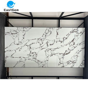 ชุดหลอดเลือดดำสีทองพิมพ์ลายควอทซ์หินเทียมสำหรับห้องครัวแผ่นใหญ่ - Product Image 1