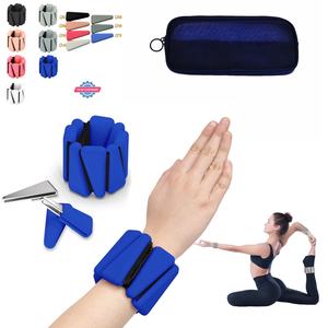 Nouveaux poids de poignet et de cheville réglables en silicone, durables et portables, pour la musculation et la gym - Product Image 1