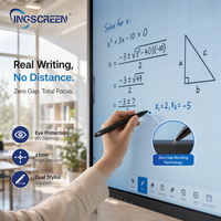 Сенсорный экран INGSCREEN 4K UHD с нулевым параллаксом, беспроводным дублированием экрана и функцией блокировки сенсорного ввода для безопасной совместной работы в корпоративных условиях