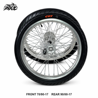 Kit de roues Supermoto CNC 17 pouces Surron LBX Talaria MX4 MX3 X3 avec pneus routiers 70/90-17 90/80-17 – Amélioration haute performance pour E-bike MX Dirt