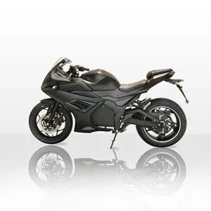 Moto électrique de sport de course avec moyeu 10kw 72V40-120Ah Lithium 240km d'autonomie 130 km/h