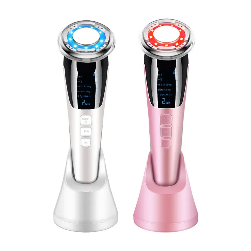IFINE güzellik EMS Microcurrent LED lambalı cilt bakımı yüz makinesi IPL cilt sıkma sıcak ve soğuk güzellik ekipmanları