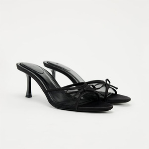 Quality <b>Pointed</b> Black Fashionable Women's Sexy High Heels Sandals Wholesale - Product Image 1