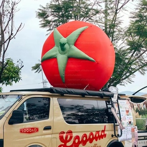 Modelo <span class=keywords><strong>de</strong></span> <span class=keywords><strong>Tomate</strong></span> Inflable Gigante con Iluminación LED, Color <span class=keywords><strong>Rojo</strong></span>, Vegetal Inflable para Decoración/Promoción en Festivales <span class=keywords><strong>de</strong></span> Comida - Product Image 1