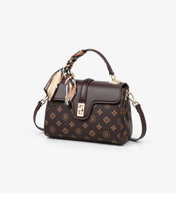 Sac bandoulière tendance en cuir PU souple, style rétro, imprimé personnalisé, pour femme, sac à main pour femme d'âge mûr - Product Image 2