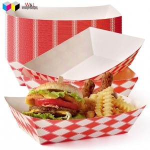 Outil en papier biodégradables <span class=keywords><strong>à</strong></span> <span class=keywords><strong>emporter</strong></span>, <span class=keywords><strong>à</strong></span> palper, coquille 100% de qualité alimentaire, chien chaud, cafros gaufrier, <span class=keywords><strong>plateau</strong></span> en boîte - Product Image 5