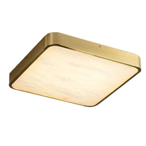 Creative All Copper Marble <b>Ceiling</b> <b>Light</b> <b>Led</b> <b>Square</b> Modern For Bedroom Hallway Study Balcony - Product Image 4