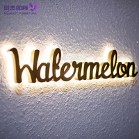 Señalización de tienda al aire libre, letras de canal Led, letrero con logotipo de Metal acrílico 3D, señalización de iluminación publicitaria iluminada electrónica retroiluminada