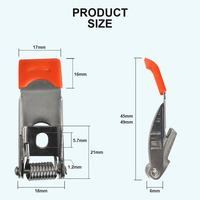 A28 lampe forte pince à ressort 45/49mm usine en gros haute dureté Downlight plafonnier forte boucle Clip