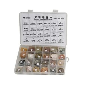 Muestras de rocas y minerales en bruto, espécimen de Strata sedimentaria, ayudas para enseñanza de geología - Product Image 1