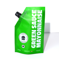 100 500 1500 2500 5000ml Détergent Liquide Emballage Biodégradable Boisson Bec Stand up Pouch Sac pour Jus De Remplissage Avec Buse